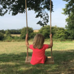 The tree swing at Pete's Field Kent campsite - aiming to be one of the best campsites in Kent