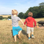 Children at Pete's Field, Kent campsite - aiming to be one of the best campsites in Kent