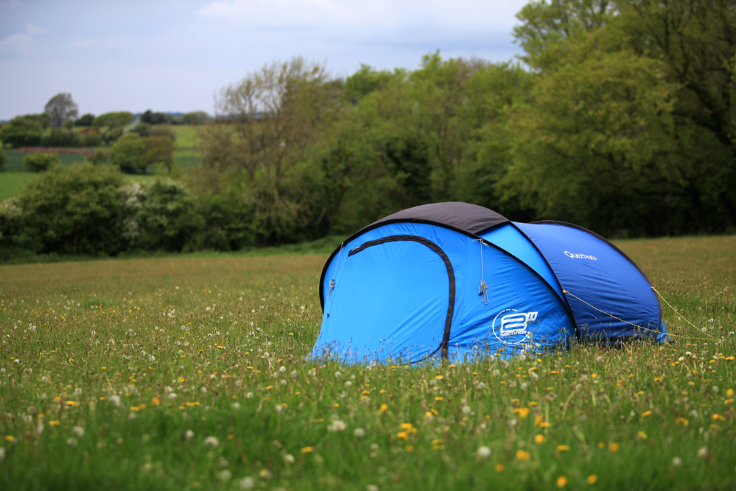 A tent in Pete's Field; camping and coronavirus