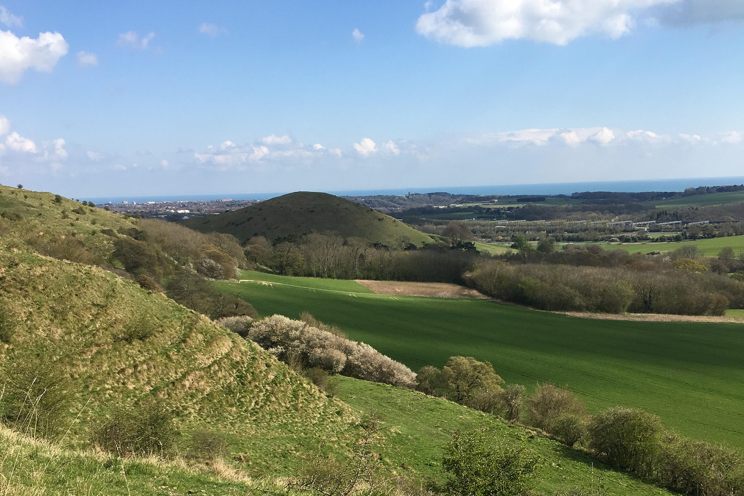 Camping on the North Downs Way - Pete's Field between Etchinghill and Dover